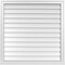 Ekena Millwork Vertical Surface Mount PVC Gable Vent w/ 2"W x 2"H , Brickmould Sill Frame, 36"W x 36"H GVPVE36X3603SN - alternate 1